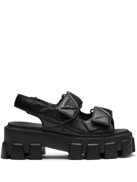 prada triangle shoes|prada leather sandals.